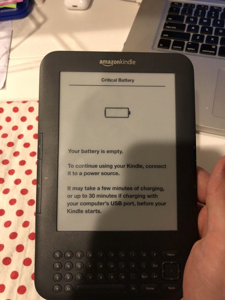 How to fix a Critical Battery error on Kindle Keyboard devices OG